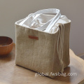 Drawstring Jute Lunch Bag Portable Drawstring Insulated Jute Grocery Cooler Lunch Bag Supplier